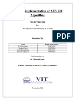 An 8086 Implementation of AES 128 Algorithm Report