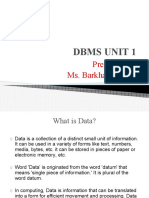 DBMS Unit 1