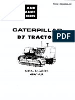 Cat D7e 48a Operations