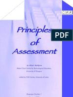 Principles of Assessment