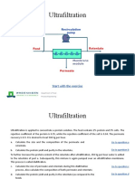 Exercise 0.5 Ultrafiltration