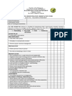 Teaching Demonstration Observation Guide