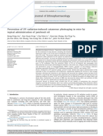 Prevention of UV Radiation-Induced Cutaneous Photoaging in Mice by Topical Adm of Patchouli Oil