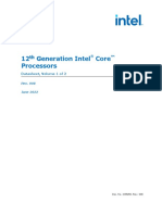 12 Generation Intel Core Processors: Rev. 008 June 2022