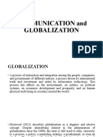 COMMUNICATION and GLOBALIZATION