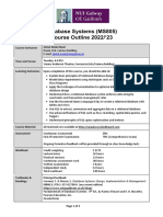 MS805 Course Outline 2022-23