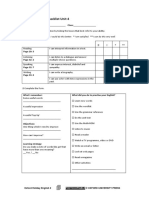 Self-Assessment Checklist Unit 4