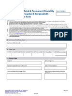 Non Death Claim Form