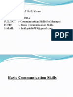 Communication Skills For Manager