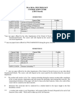 Course Structure Ma - Psychology