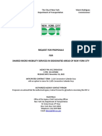 NYC DOT Micromobility RFP Document