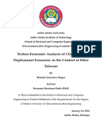 Techno-Economic Analysis of Cloud RAN Deployment Scenarios - Behailu Getachew