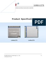 LoRa127X 100mW LoRa Wireless Transceiver Module V3.0