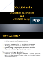 HCI Module 6 and 7