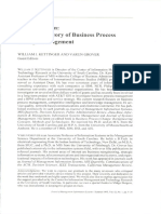 Special Section: Toward A Theory of Business Process Change Management