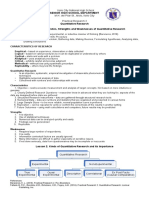 Hand Outs and Activity Sheets For Quantitative Research