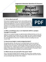 Top 30 Project Management Interview Questions