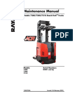 Maintenance Manual: Models 7200/7300/7310 Reach-Fork Trucks