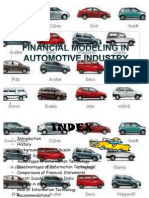 Financial Modeling of Automobile Industry (Maruti Suzuki)