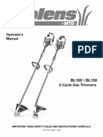 Bolens BL100 User Manual