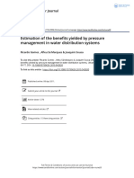 Estimation of The Benefits Yielded by Pressure Management in Water Distribution Systems