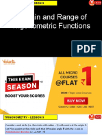 Domain and Range of Trigonometric Functions