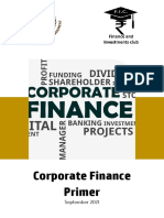 Corporate Finance Primer