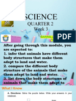 Science Quarter 2 Week 3 Animals