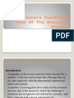 Zimmermann's Functional View of The Resource Process