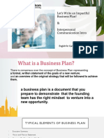 1 Lecture Let's Write An Impactful Business Plan!