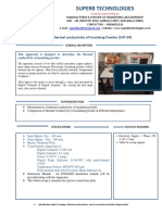 SHT-04 Thermal Conductivity of Insulating Powder