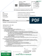 Sars-Cov-2 (Covid 19) Detection (Qualitative) by Real Time RT PCR