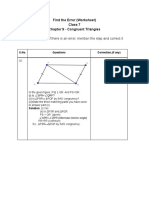 Chapter 9 - Error Worksheet - VII