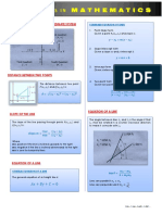 Analytic Geometry Formulas