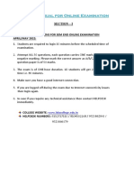 SFC Student Manual For Online Exam