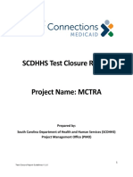 Pmo Tcoe Mctra Test Closure Reportt Sample