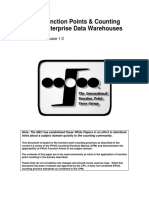 Function Points & Counting Enterprise Data Warehouses: Release 1.0