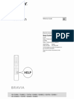 Sony KD 55x80j TV Reference Start Up & Help Guide