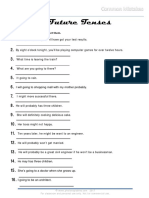 Future Tenses - Common Mistakes