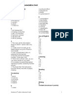 Cumulative Test 6-10B - Key