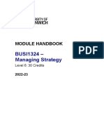 2022-23 BUSI 1324-Managing Strategy Module Handbook