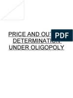 Price and Output Determination Under Oligopoly