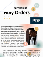 The Sacrament of Holy Orders