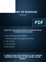 History of MASSAGE Quiz