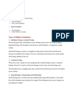 Types of Foundation