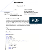 Experiment - 3.1: 1. Aim/Overview of The Practical