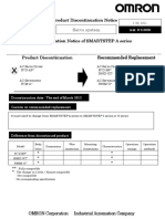 Omron Discontinuation Notice B 110039 20110126