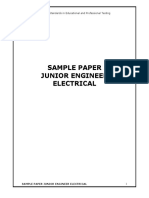 Sample Paper Junior Engineer Electrical