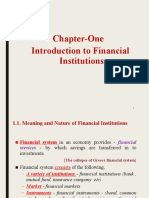 Ch. 1 Introduction To Financial Institutions