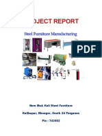 PROJECT REPORT On Steel Furniture Manufacturing